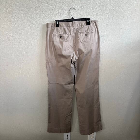 Banana Republic Logan Beige Trouser Pants Career Office Business Women's Size 14 - Picture 7 of 11